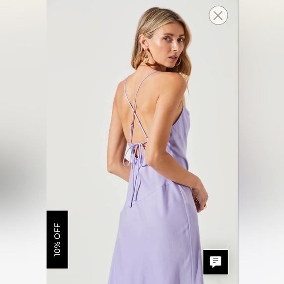 ASTR The Label Purple Gaia Dress Size Large NWT - Picture 4 of 10